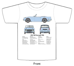 Triumph TR5 1967-68 T-shirt Front